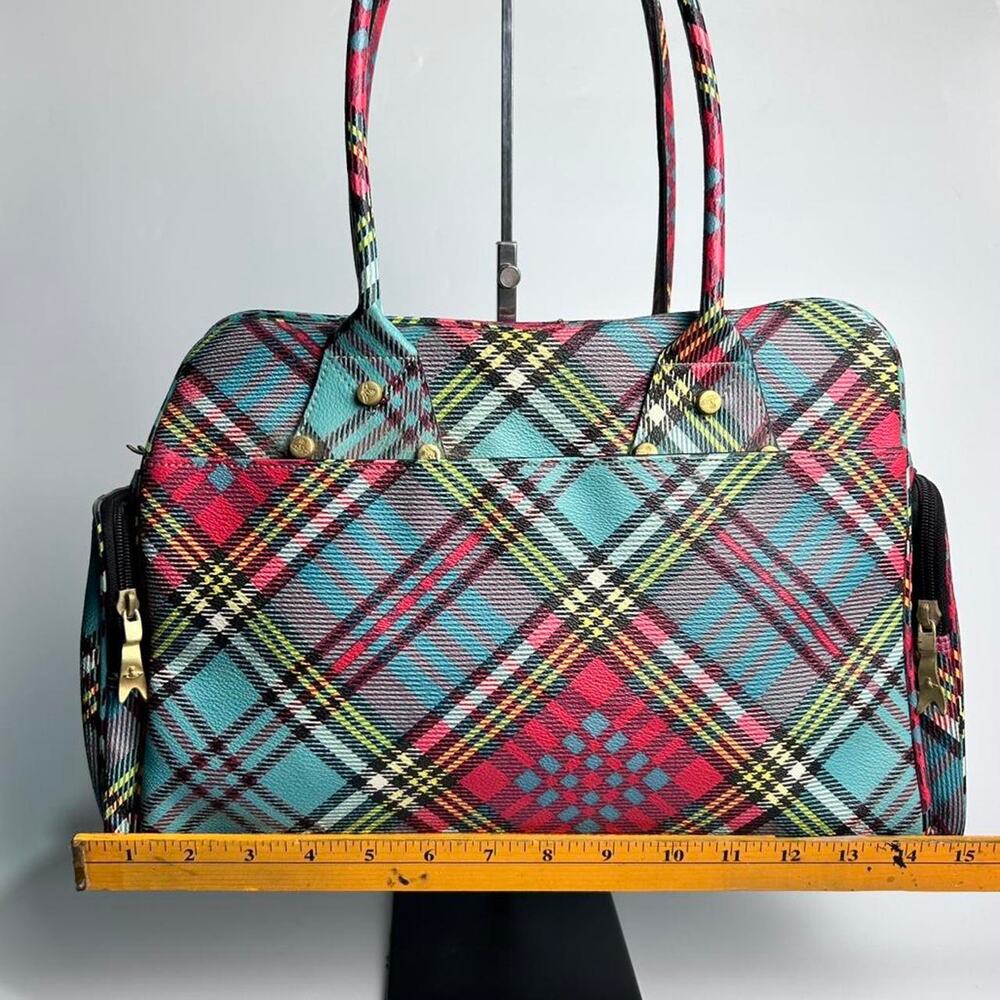 Vivienne Westwood Tartan Bowling Style Handbag - Picture 7 of 8